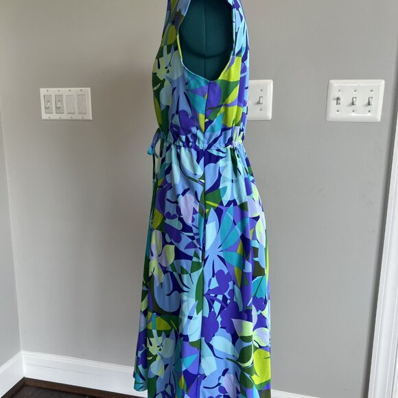 Jude Connally Tess midi dress in Kaleidoscope Iris Floral (Medium) - Picture 6 of 9